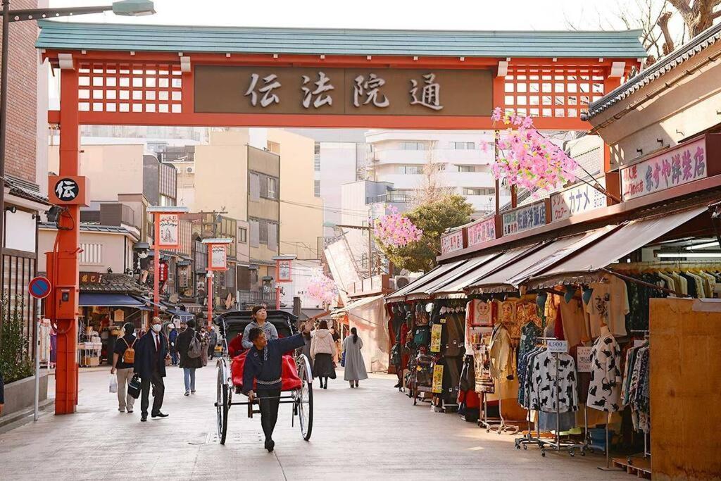 *301 Oshiage Sta 3Mins Walk! Wi-Fi Elevator Apartment Tokyo Bagian luar foto